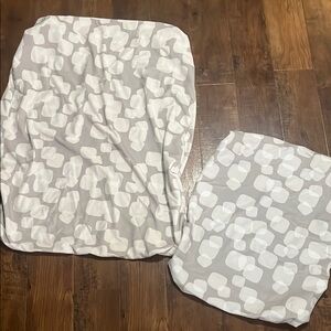 4moms Play-yard and bassinet Grey Patterned Waterproof Bedding Set